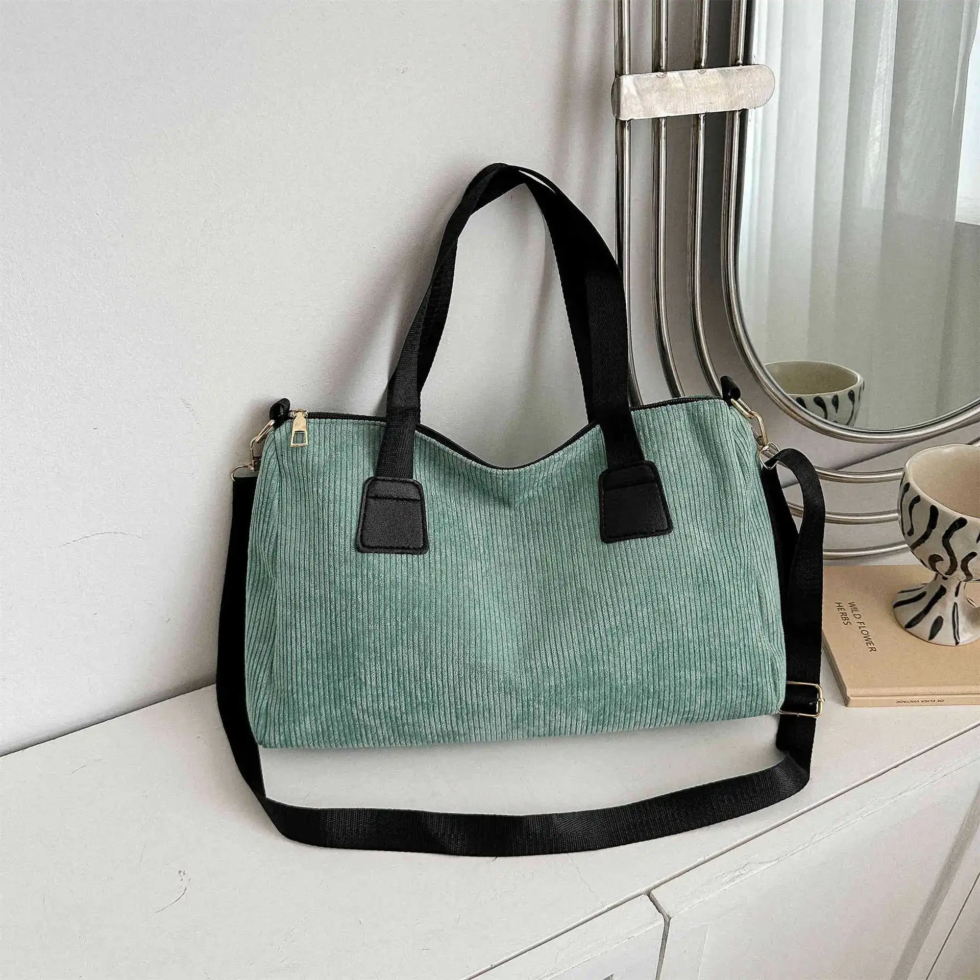 Corduroy Duffle Bag