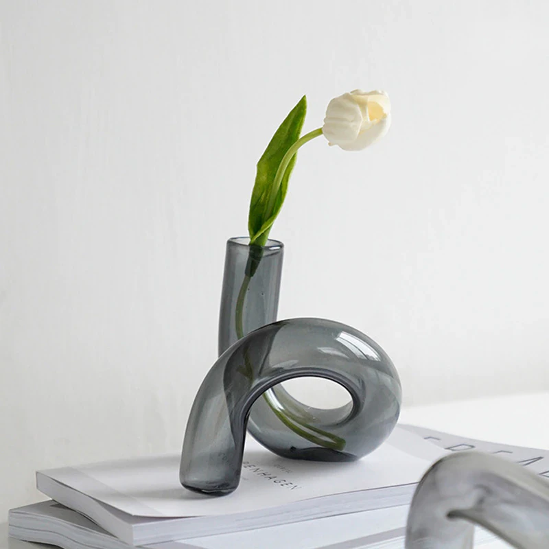 Twisted Glass Vase