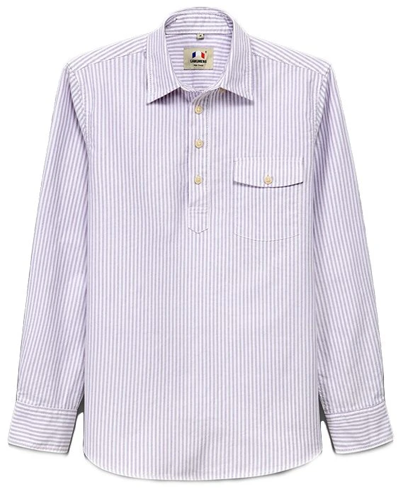 Striped Mens Pullover Shirt
