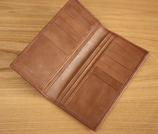 Ultra Thin Tall Wallet - Genuine Leather