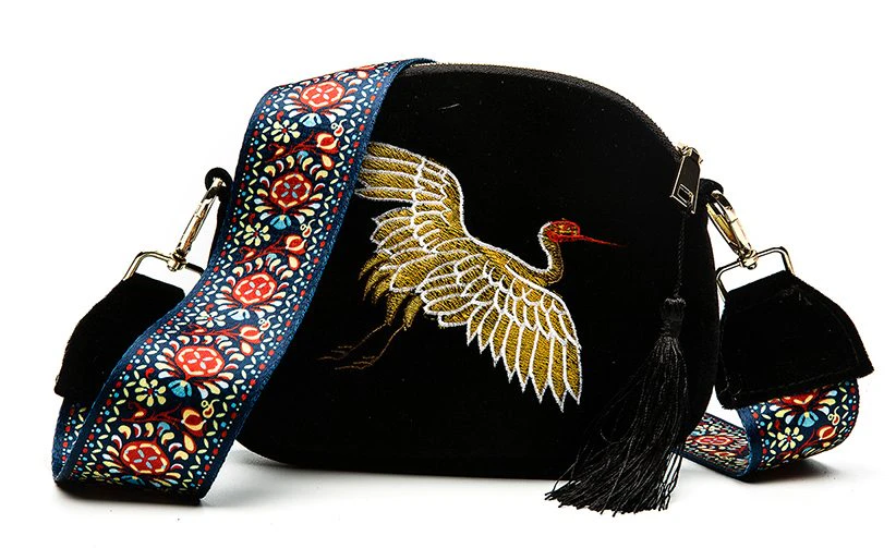 Velvet Vintage Crossbody Bag