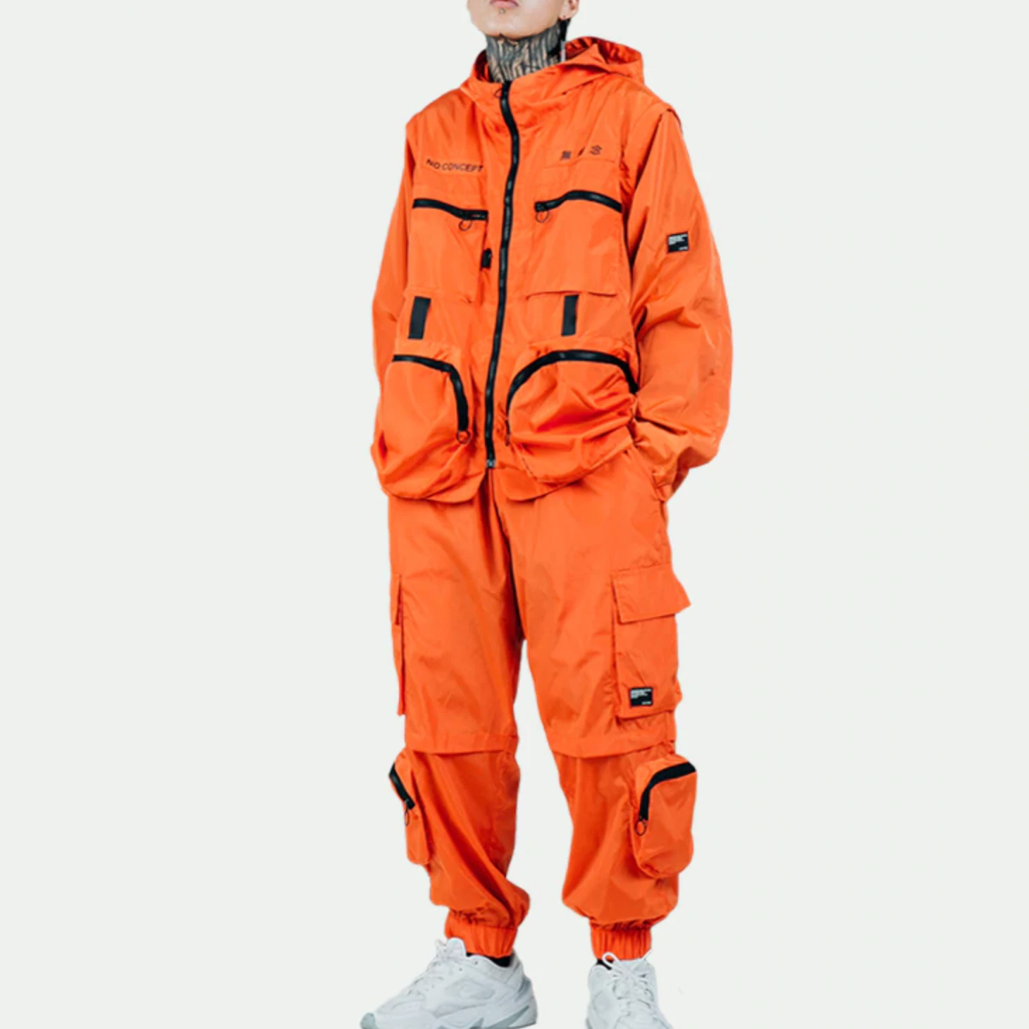 Orange Cargo Tracksuit
