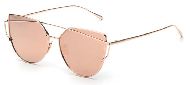 Rose Gold Cateye Sunglasses