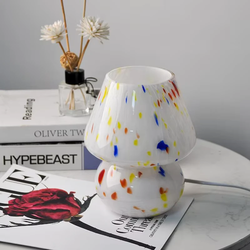 Speckled Mushroom Lamp