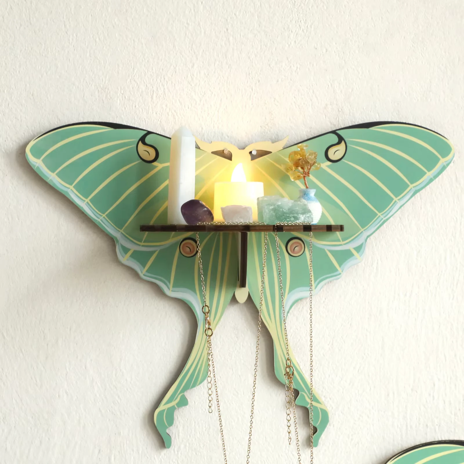 Butterfly Wooden Shelf
