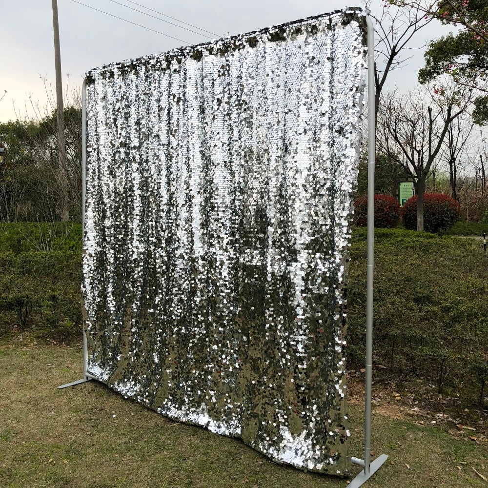 Shimmer Silver Sequin Photo Backdrop