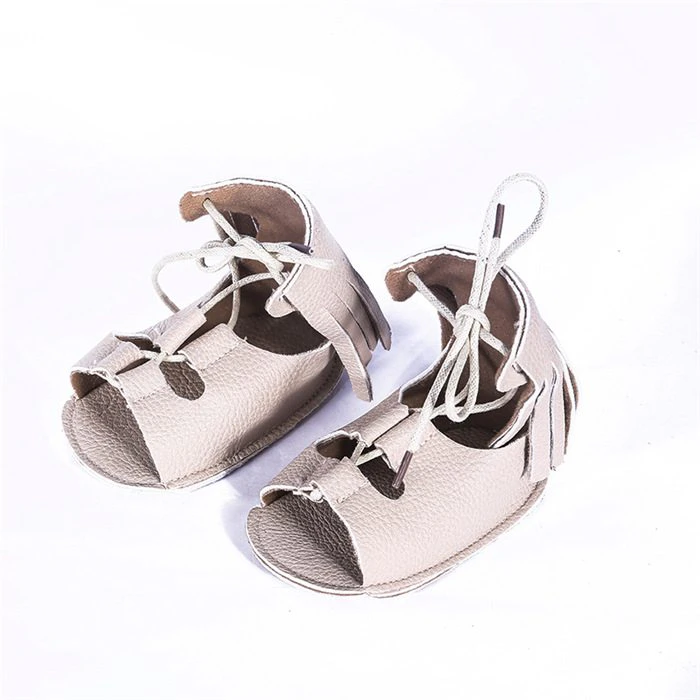 PU Leather Lace-up Kids Moccasins