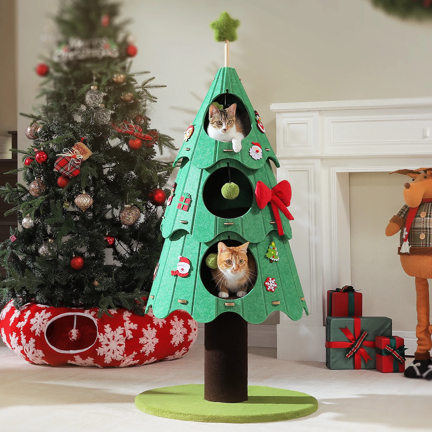 Christmas Cat Tree Tower