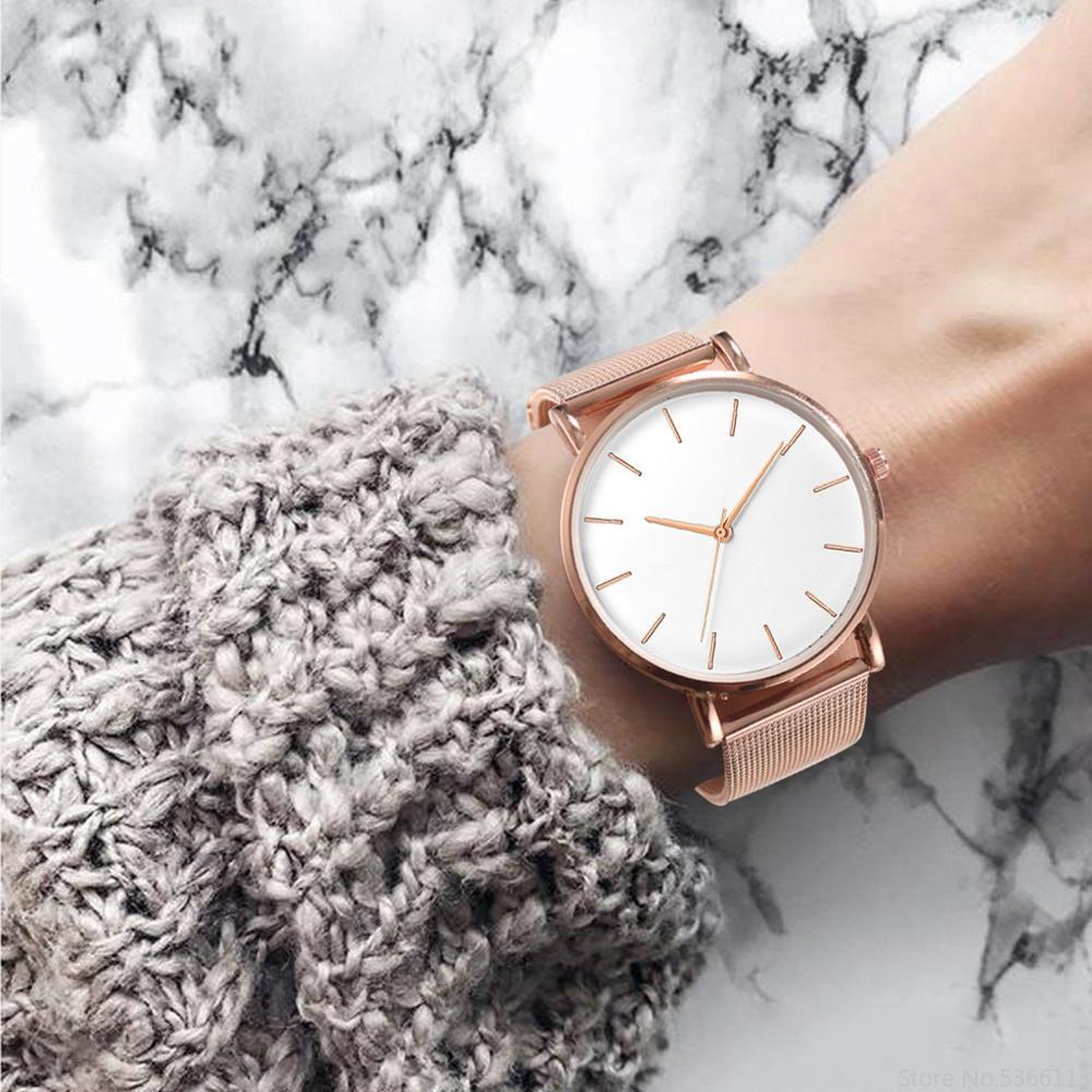 Rose Gold Minimalist Wristwatch