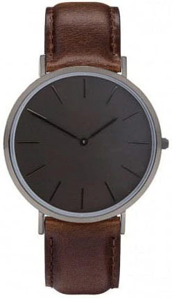 Minimal Blackout Round Face Watch