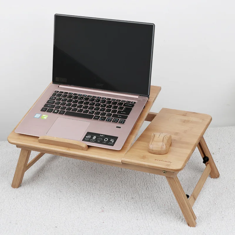 Adjustable Bamboo Laptop Tray