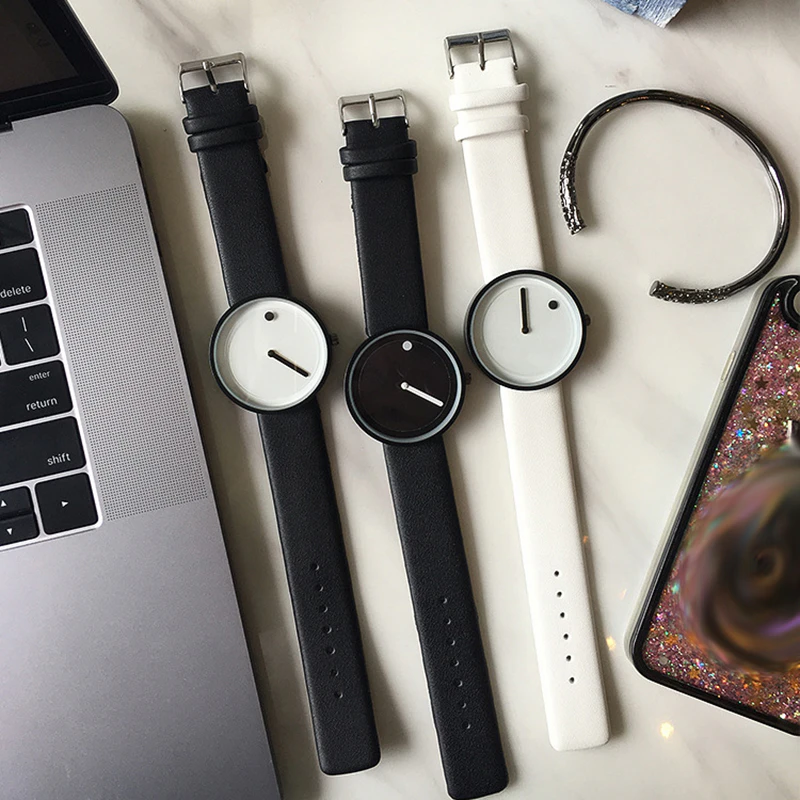 Minimalist Dot & Line Wrist Watch