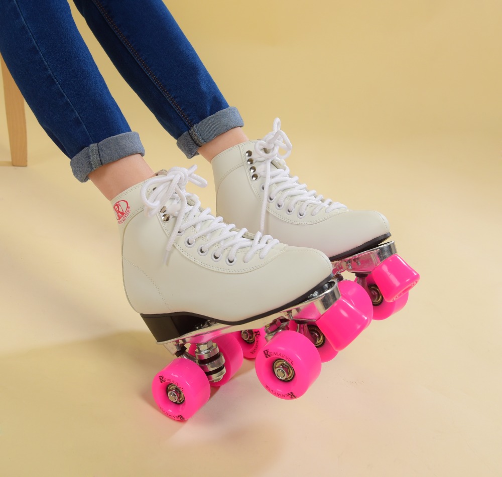 Womens Retro Pink Roller Skates