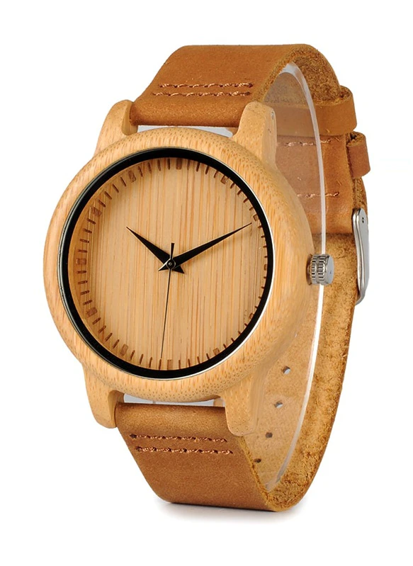 Wood and Leather Watch