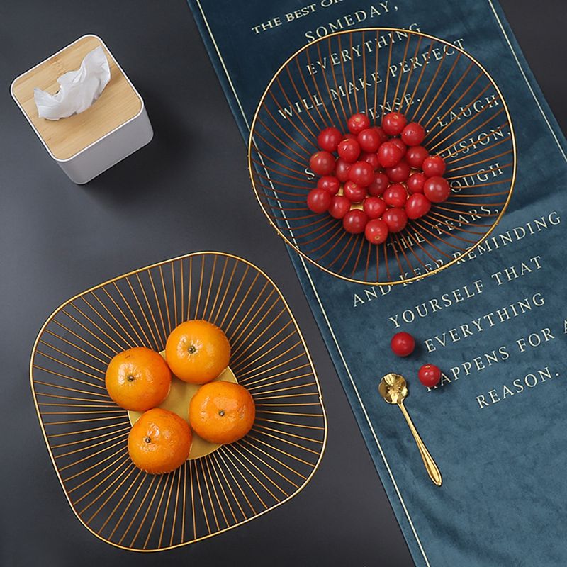 Gold Wire Fruit Bowl