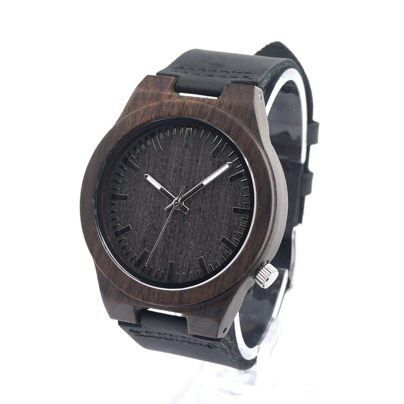 Black Wooden Watch