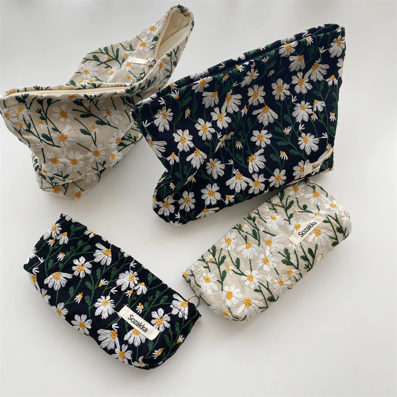 Floral Cosmetic Bag