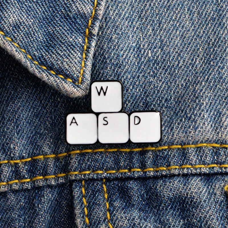 WASD Enamel Pin
