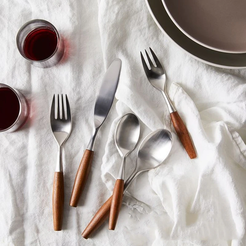 Wooden Handle Cutlery Set
