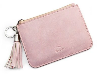 Leather Tassel Coin Purse