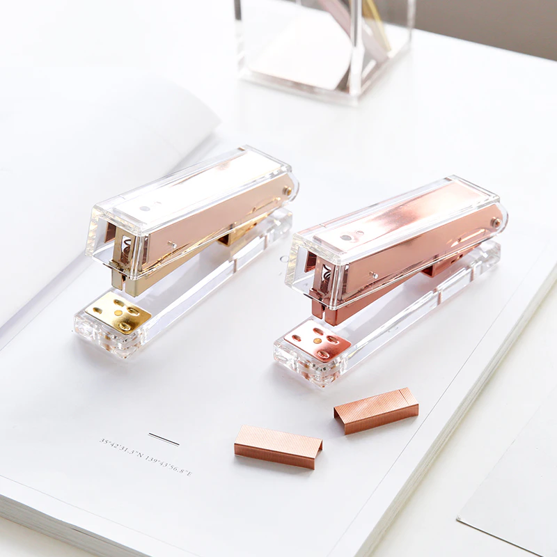 Acrylic Rose Gold Stapler