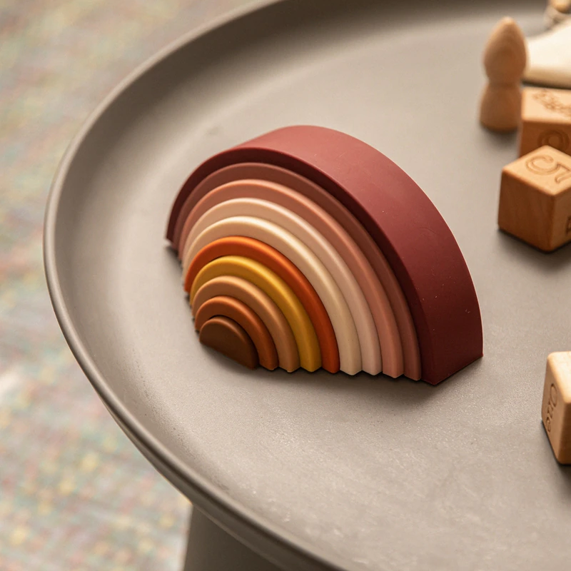 Baby Silicone Rainbow Stacker