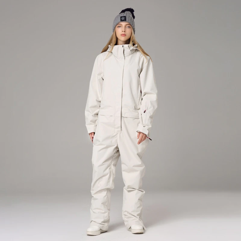 White Ski Suit