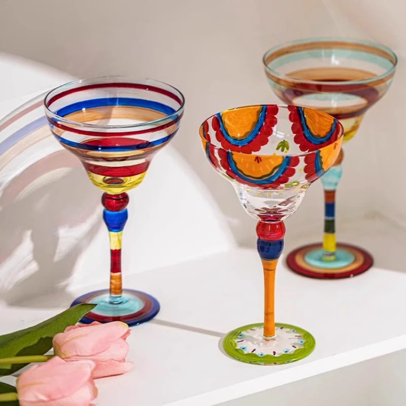Colorful Margarita Glass