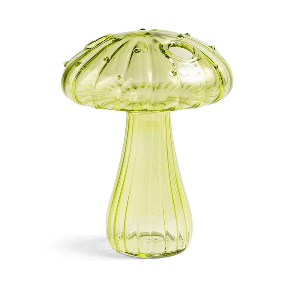 Glass Mushroom Hydroponic Vase