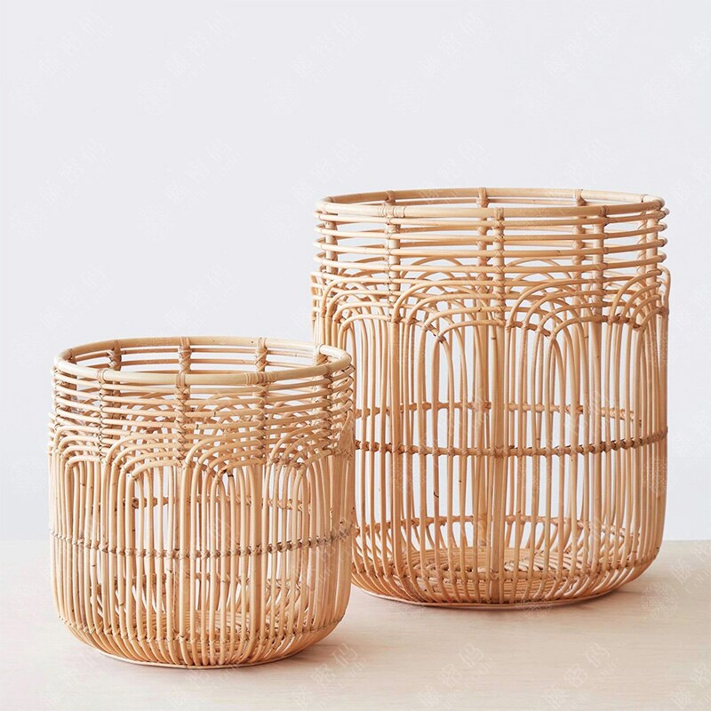 Rattan Weave Hamper