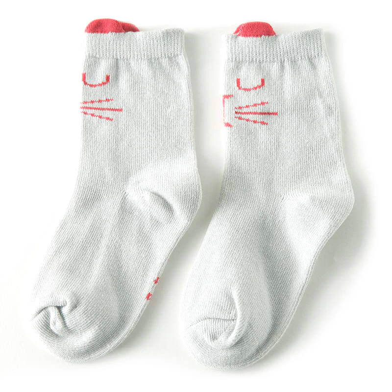 Kids Cotton Tabby Socks