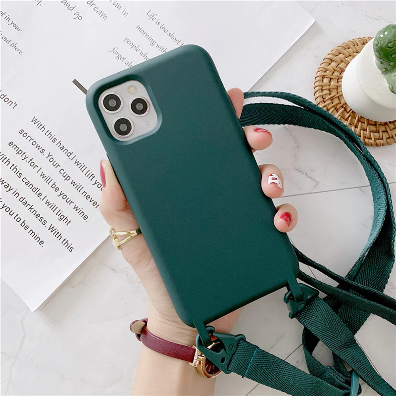 Silicone iPhone Lanyard Case