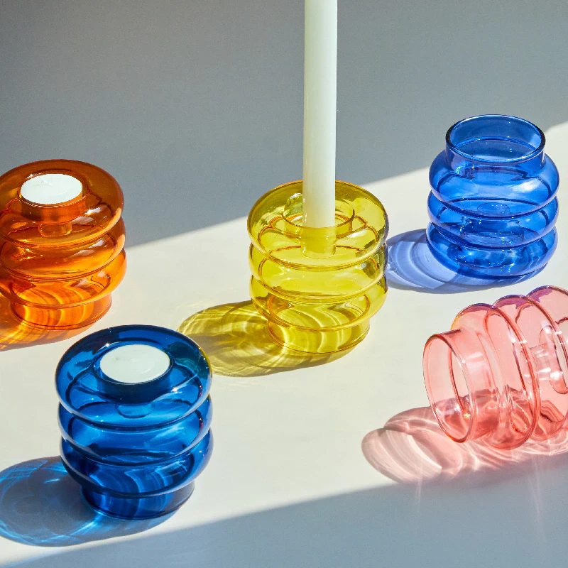 Dual Glass Candle Holder