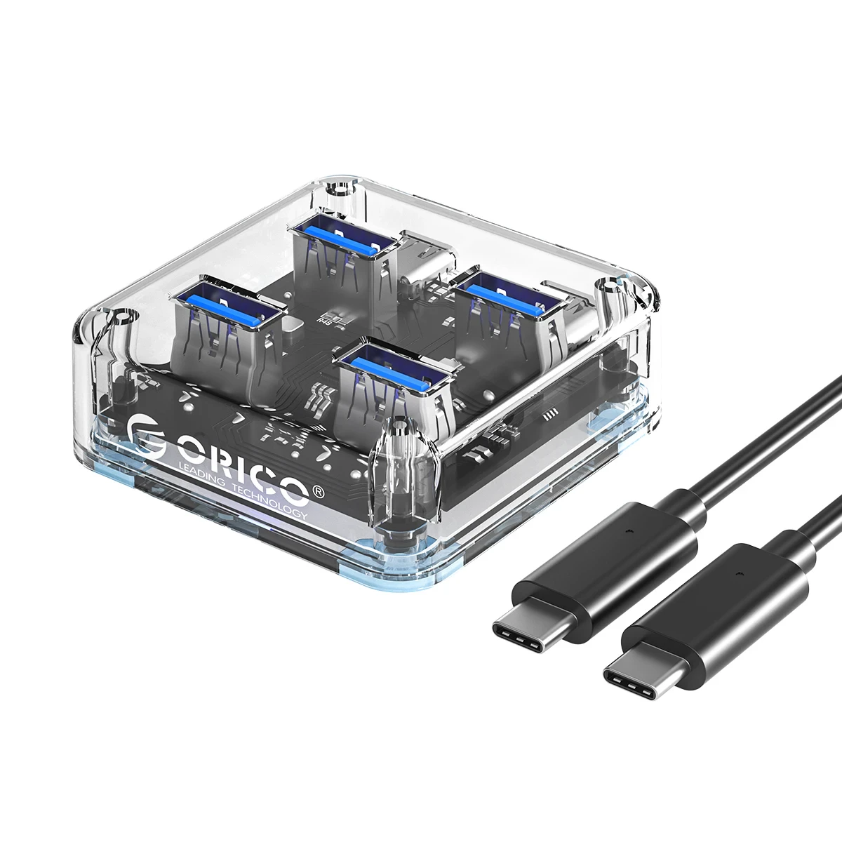 Transparent USB-C Hub