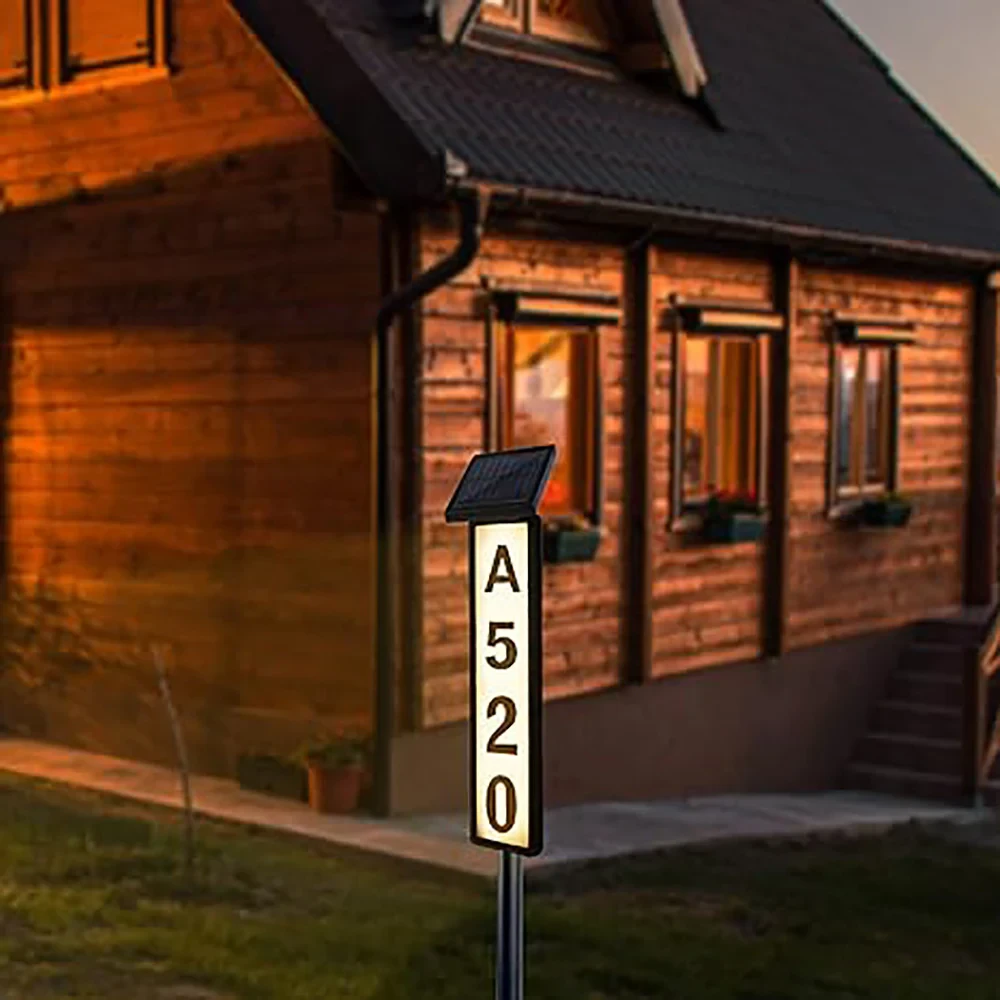 Solar Address Lamp