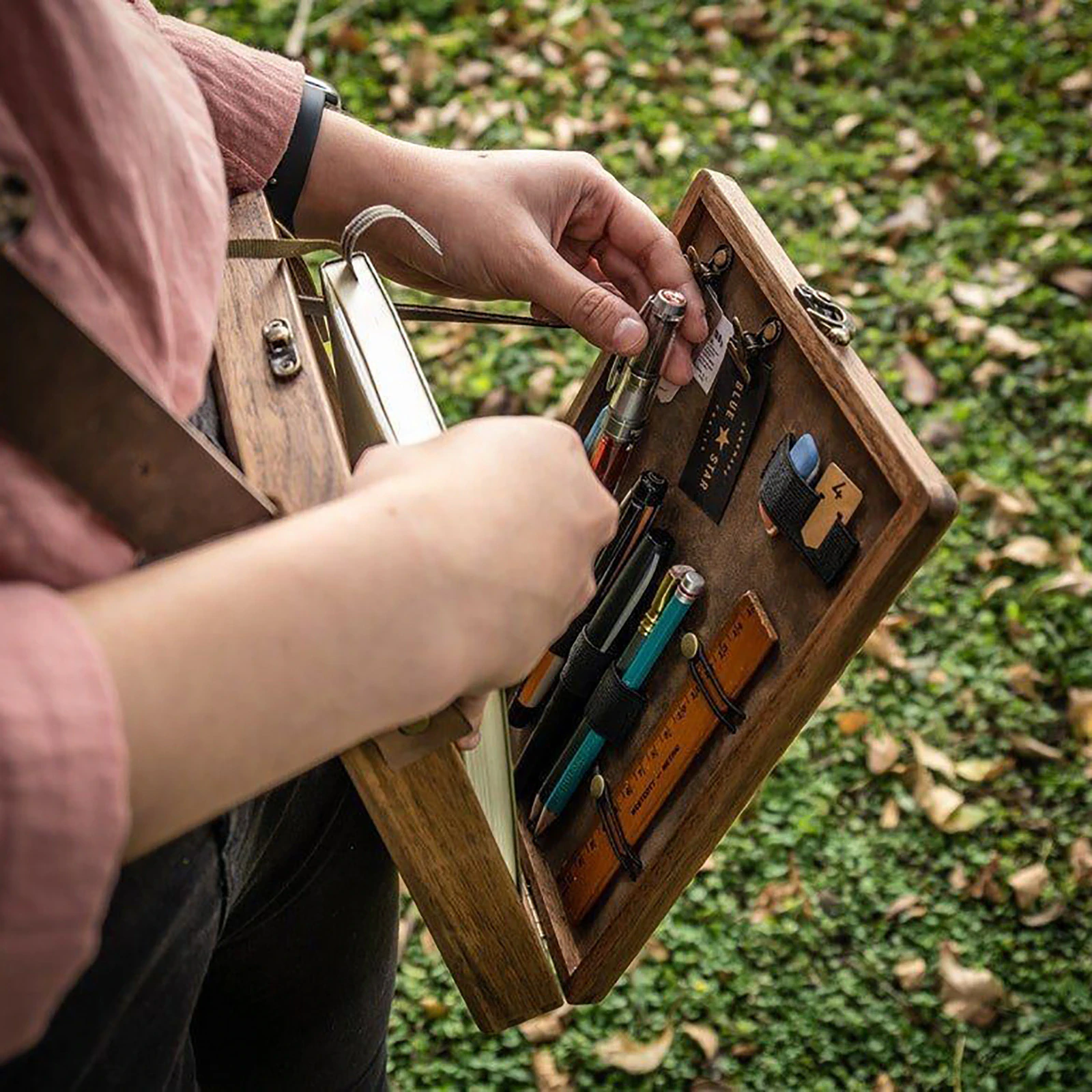 Wooden Writer's Messenger Box