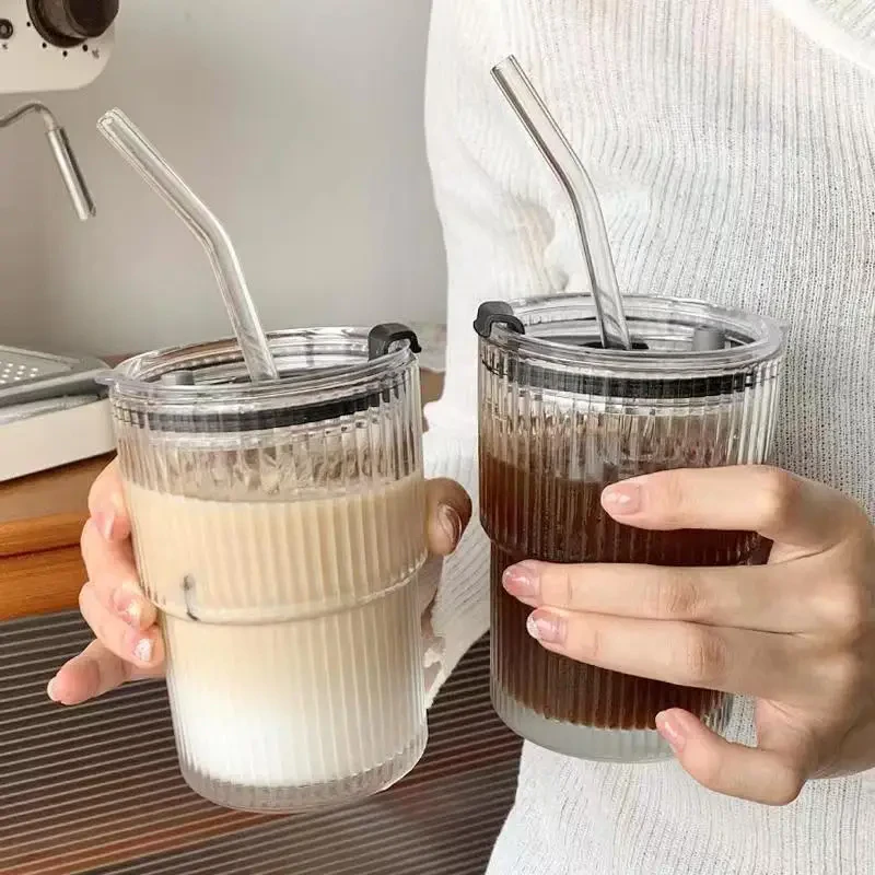 Glass Straw Cup