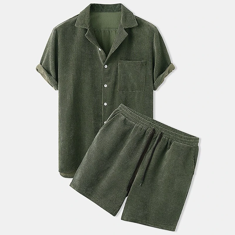 Men's Corduroy Short Set