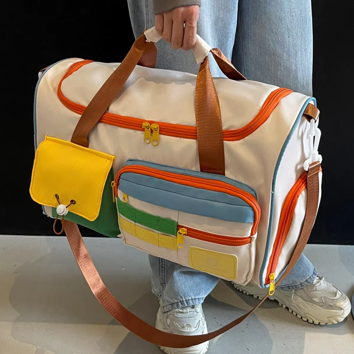 Color Block Duffel