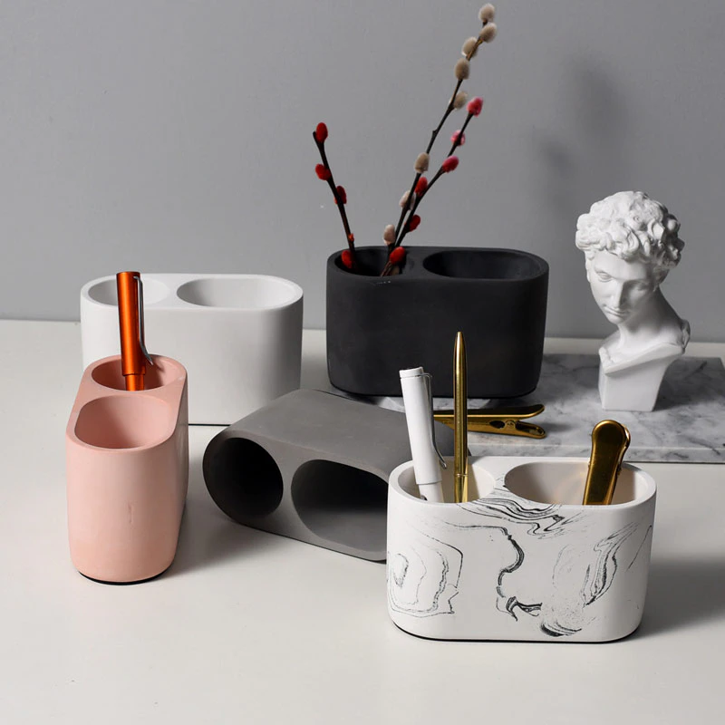 Marbled Desktop Organiser