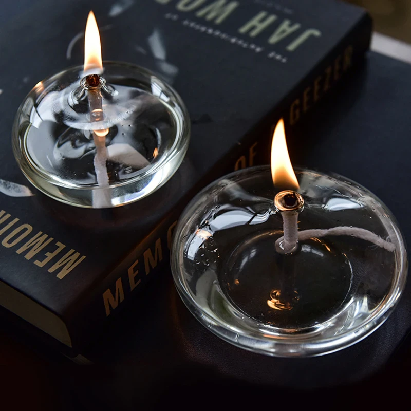 Glass Orb Oil Lamp