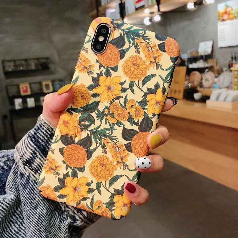 Yellow Floral iPhone Case