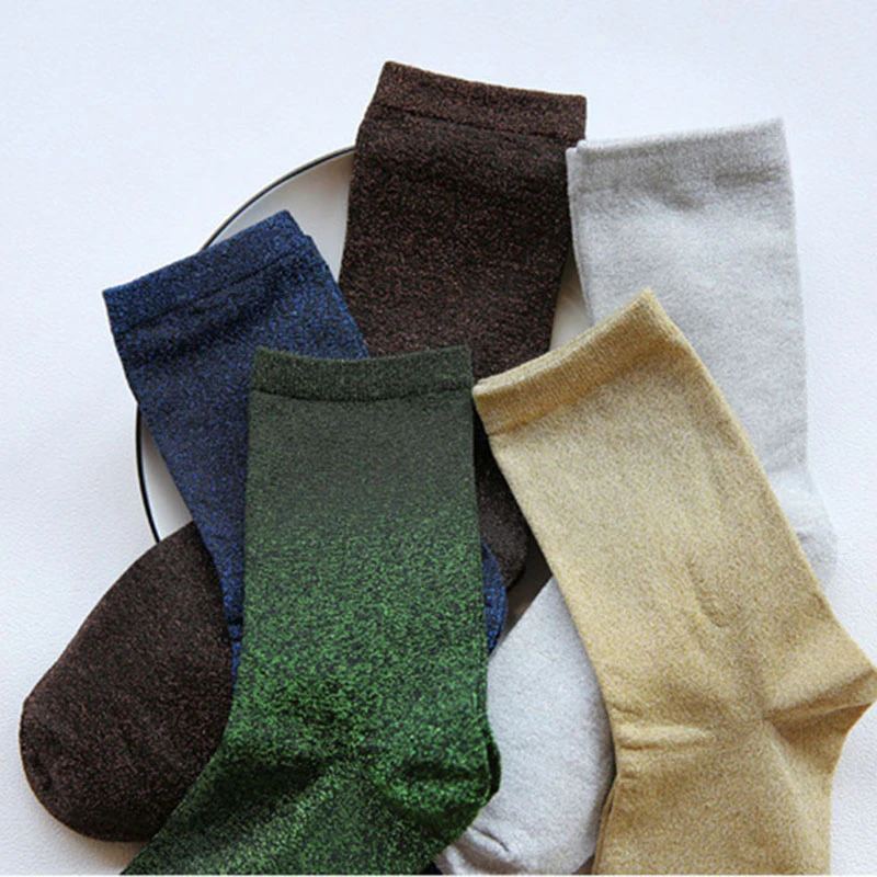 Womens Glitter Socks