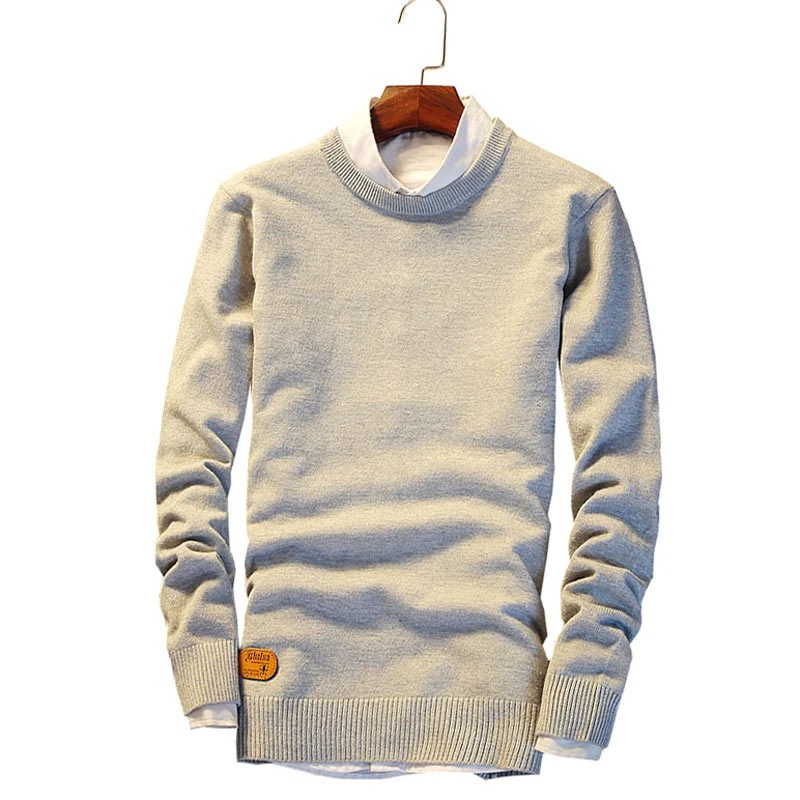 Mens O Neck Creme Sweater