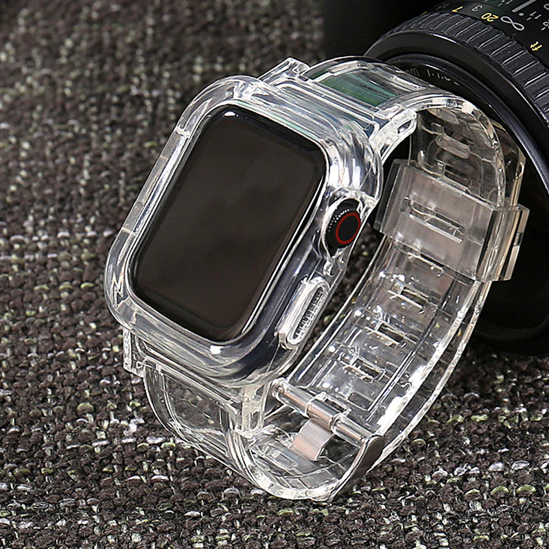 Chunky Clear Silicon Apple Watch Band