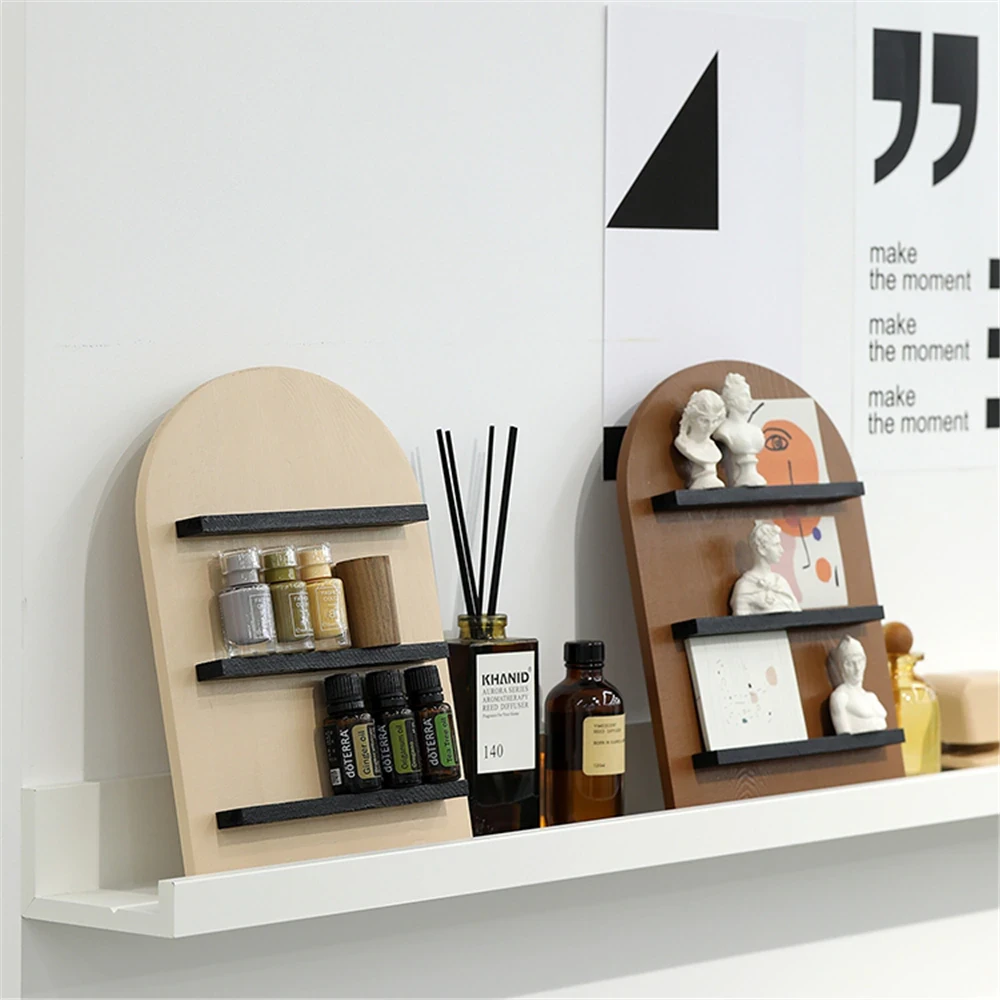 Layered Wooden Decorative Shelf