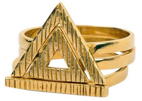 3 Piece Triangle Ring Set