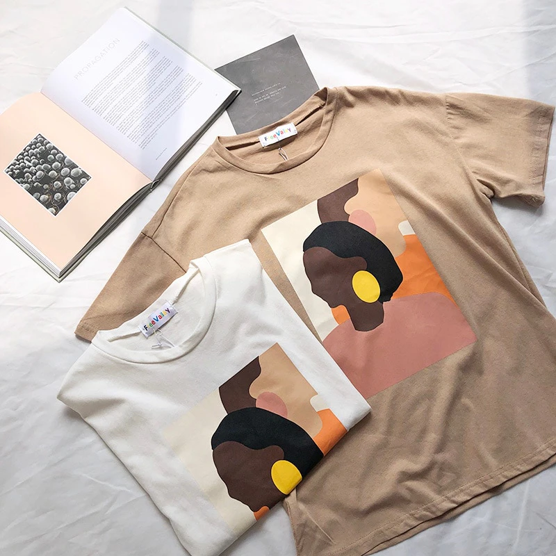 Abstract Painting Print T-Shirt