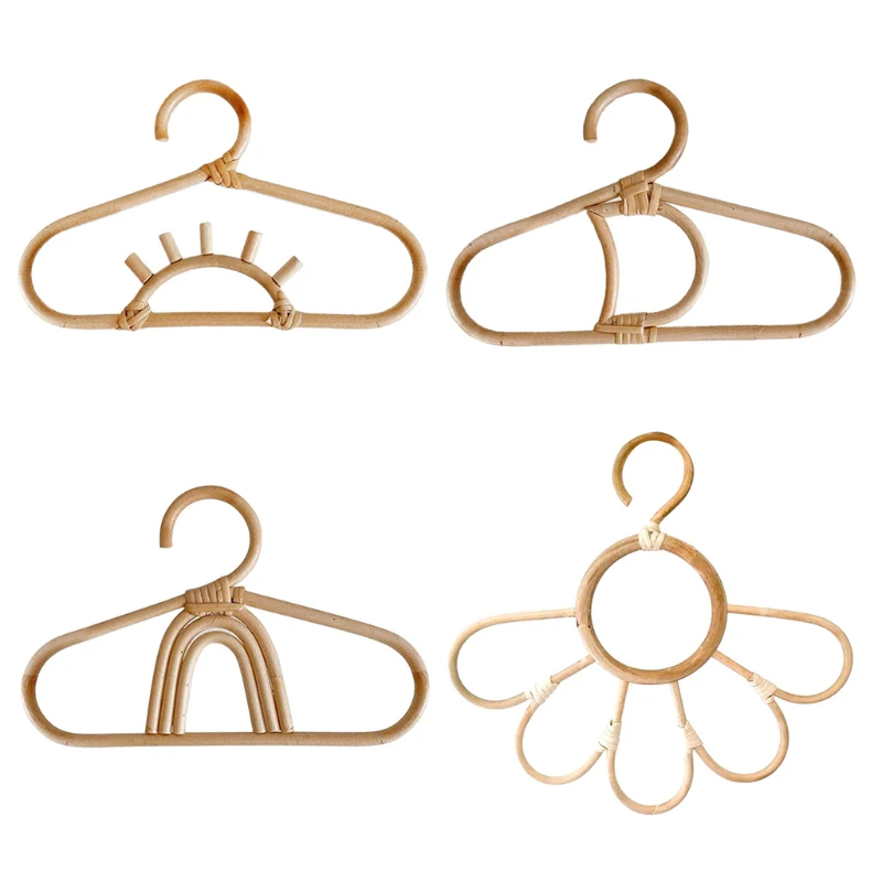 Boho Rattan Clothing Hangers
