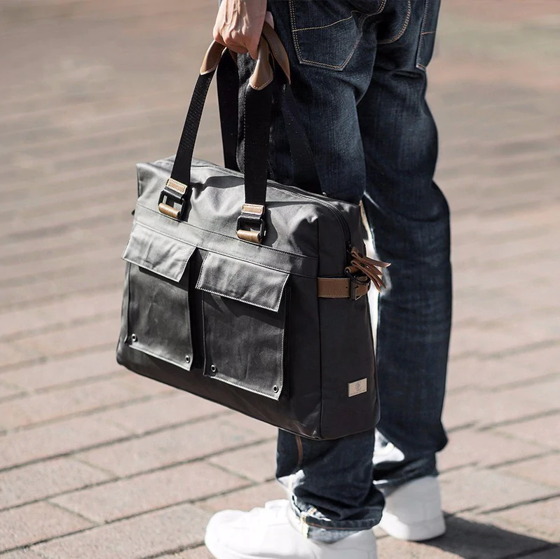Leather Cargo Messenger Bag